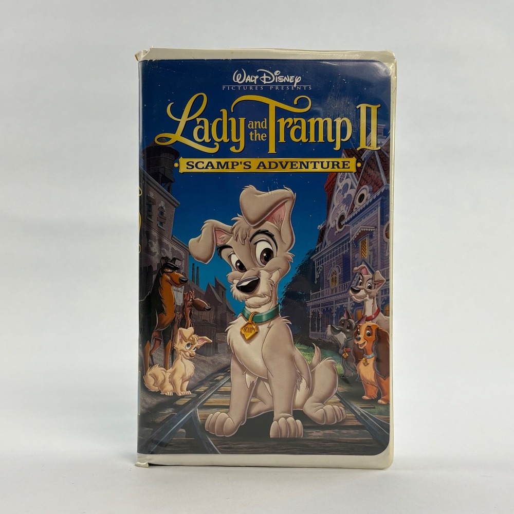 Lady and the Tramp II Scamp's Adventure VHS Walt Disney Home Video 2001 Clamshel